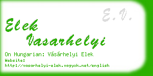 elek vasarhelyi business card